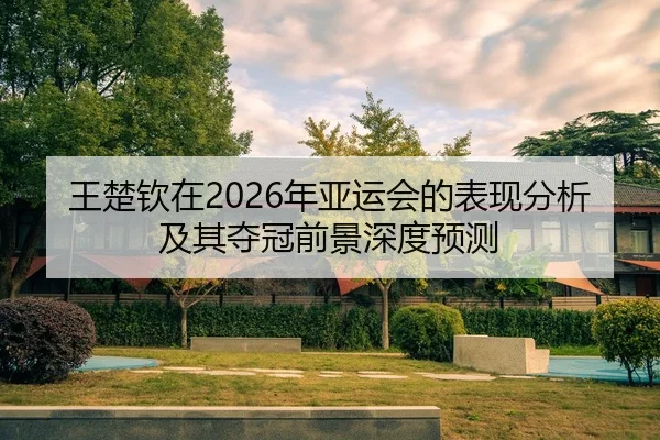 王楚钦在2026年亚运会的表现分析及其夺冠前景深度预测